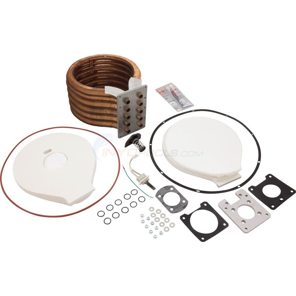 Pentair 474061 tube sheet coil assembly kit for 400K BTU MasterTemp and Max-E-Therm heaters
