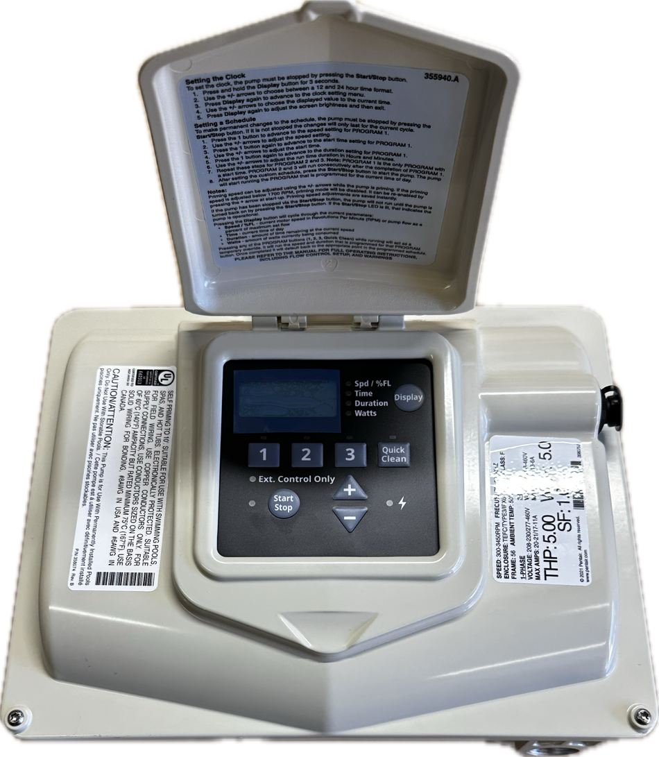Pentair 358085 5HP variable speed drive assembly - front view