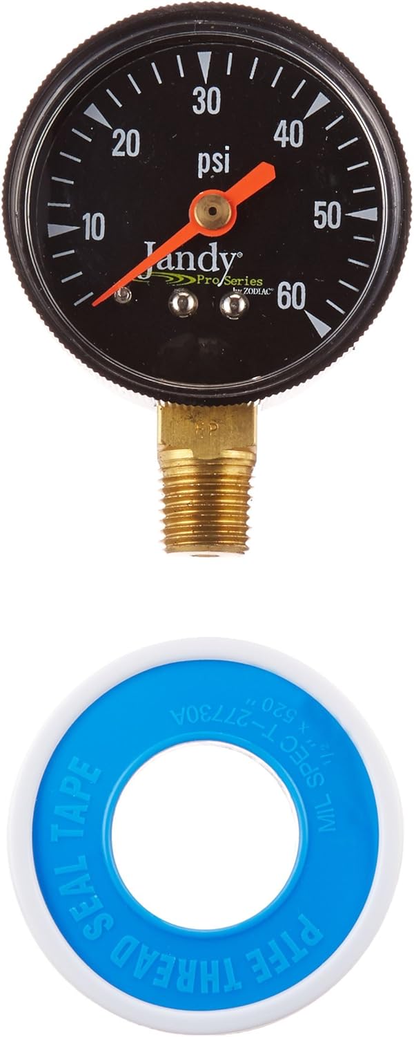 Jandy Pressure Gauge Kit R0556900 – Replacement Gauge for Pro Series Pool & Spa Filters