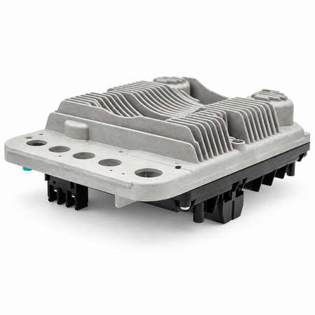 Pentair 356162Z drive, front view showing the mounting face and conduit openings