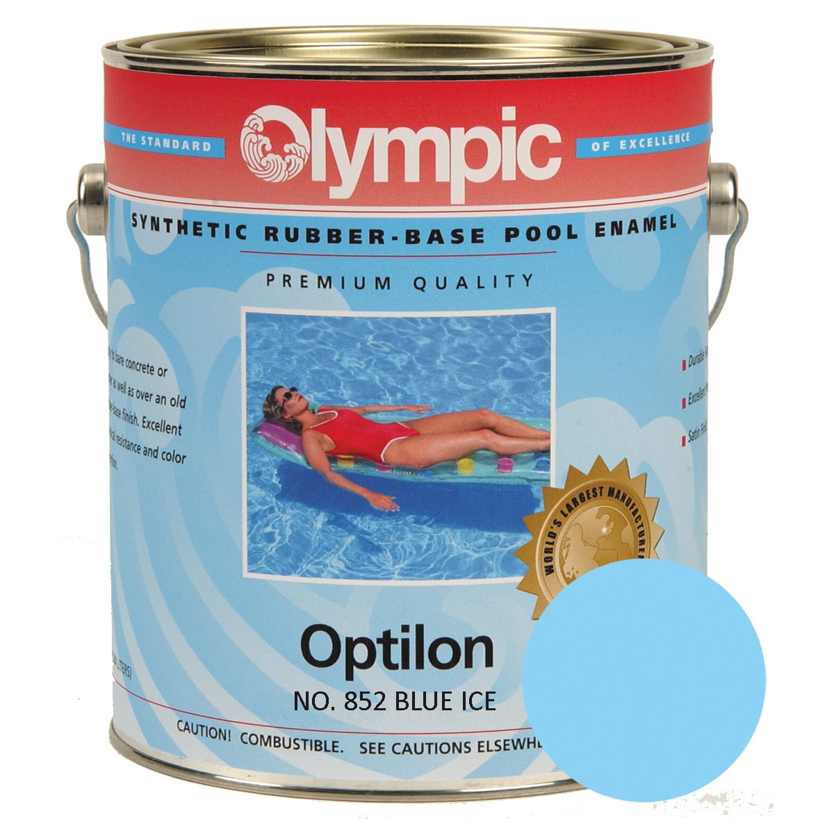 Olympic Optilon Gallon Synthetic Rubber Base Enamel - Blue Ice | 852-G ...