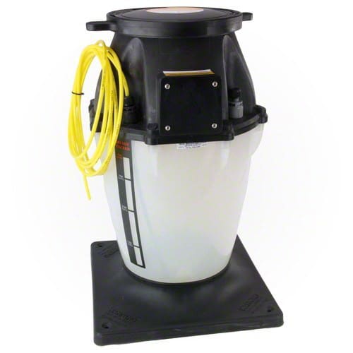 Pentair | 521397 | 4-Gallon Liquid Chlorine Tank – Durable Chemical Storage Solution
