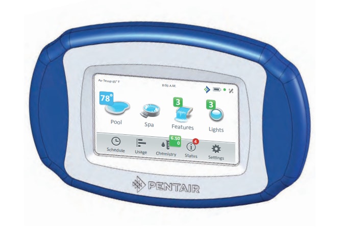 Pentair IntelliCenter Wireless Remote with Transceiver, 4 Aux. 522036