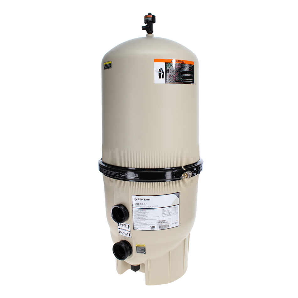Pentair Quad DE Cartridge Filter 188594 – 100 Sq Ft High-Clarity Pool Filtration