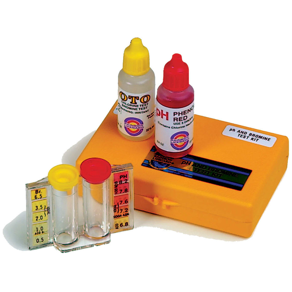 Pentair | R151196 | Rainbow 2-In-1 Bromine Test Kit | OEM Pool & Spa Water Testing Kit