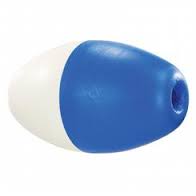 Pentair | R181016 | Rainbow #350 Polyethylene Rope Float – 3" x 5", Blue/White