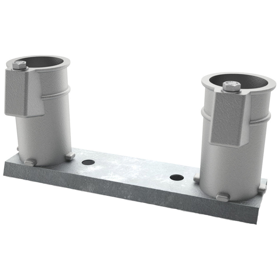 Perma Cast 4" Deck Anchor Channel Mount Set - Aluminum - 8  On Center For Mounting Inground Rails | PC-4008-A