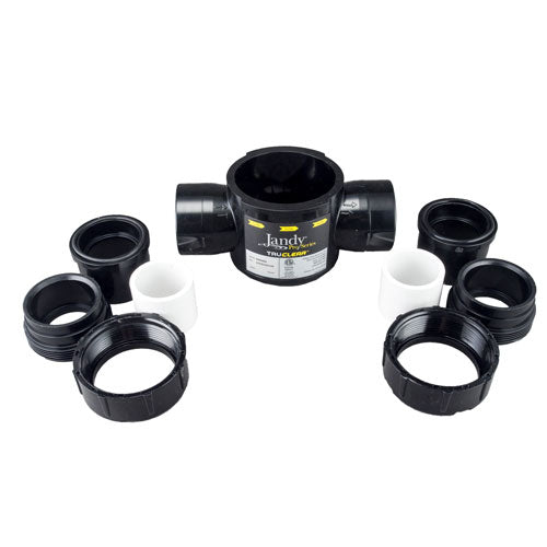 Jandy R0694000 TruClear cell housing side view with union fittings