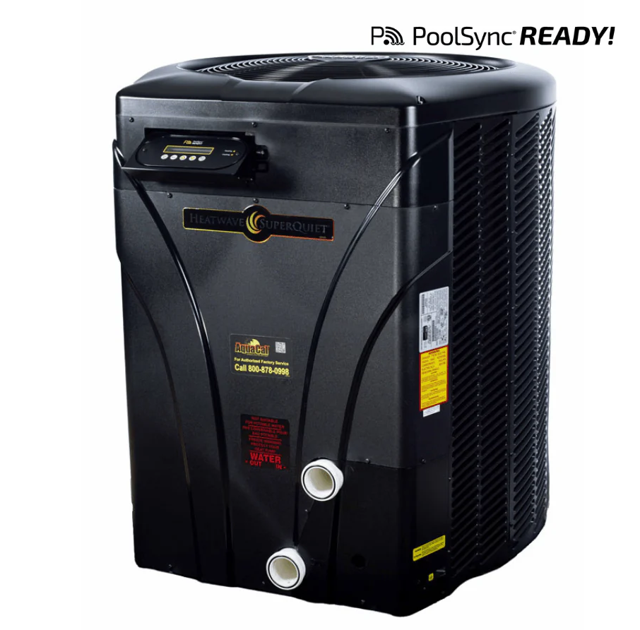 AquaCal TC1500BCDSBPE TropiCool unit, alternate view