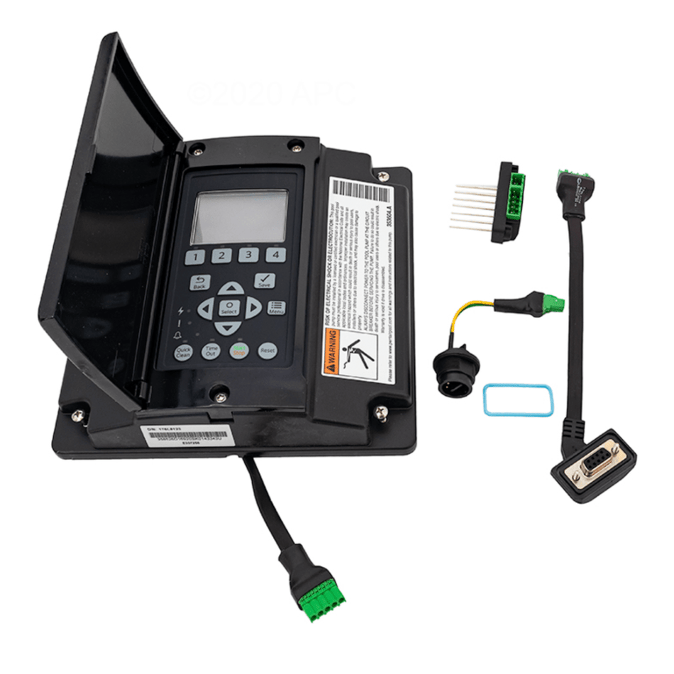 Pentair 358527Z black IntelliPro keypad assembly with cover for Sta-Rite variable speed pumps