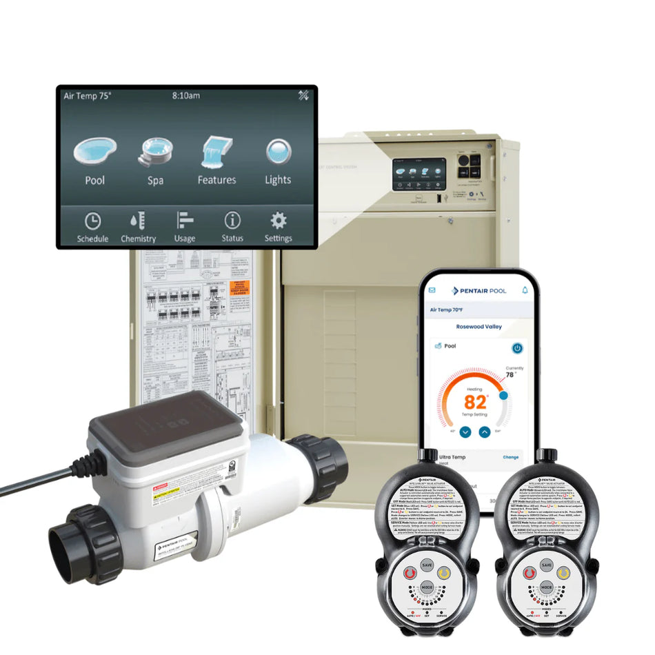 Pentair 523961 IntelliCenter Pool And Spa Load Center Bundled System with Salt. 8 Function.