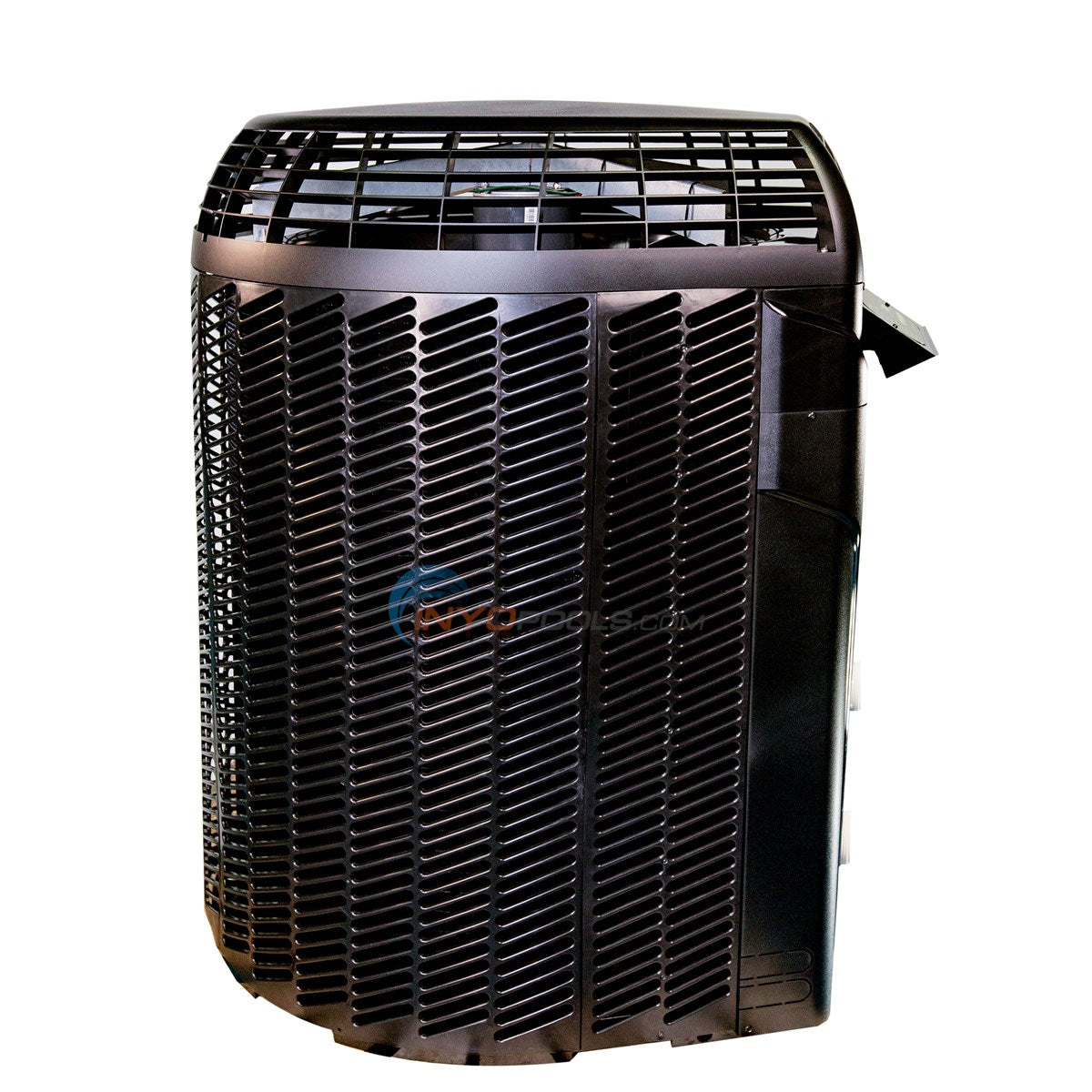 AquaCal HeatWave SuperQuiet heat pump, cabinet side detail