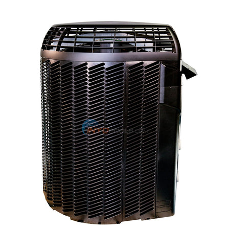 AquaCal HeatWave SuperQuiet heat pump, cabinet side detail